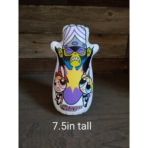Vtg 2001 Power Puff Girls Inflatable Mini Bop Bag 7.5"